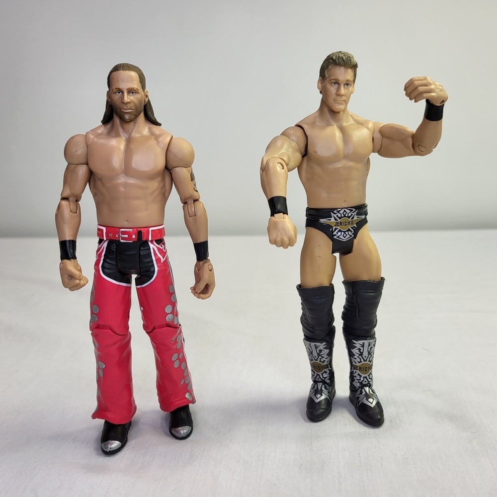 2010 Chris Jericho & Shawn Michaels WWE Wrestling Figures Mattel Loose